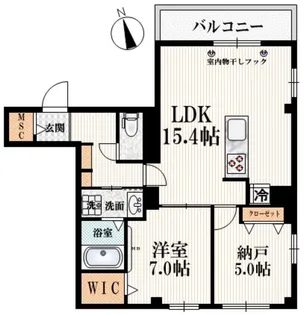 東京都新宿区東五軒町【マンション】の間取り