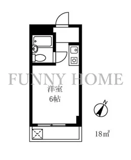 1Rの間取り画像