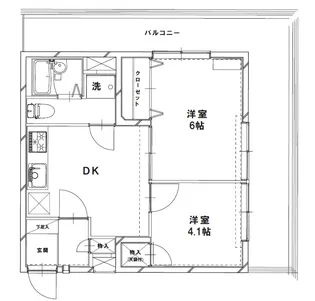 東京都練馬区貫井1【マンション】の間取り