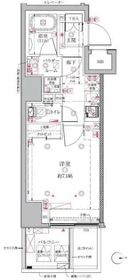 東京都台東区元浅草4【マンション】の間取り