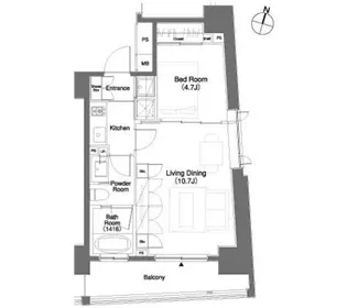 東京都渋谷区笹塚2【マンション】の間取り
