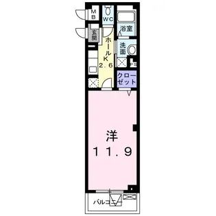 コロレグレース【3階】の間取り