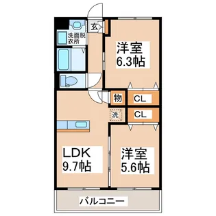 ソレイユ武蔵ケ丘【3階】の間取り