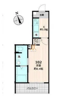 東京都足立区千住仲町【アパート】の間取り
