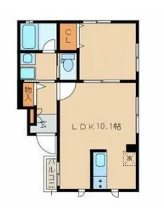 ヴィラージュ加美平【1階】の間取り