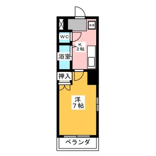 レクサス原【4階】の間取り