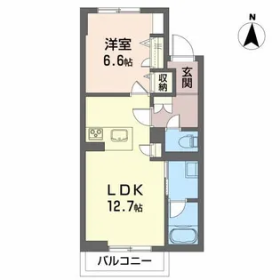 福島県郡山市麓山2【アパート】の間取り