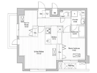 アーバンパーク綾瀬【6階】の間取り