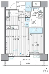 ヒューリックレジデンス千葉中央【6階】の間取り