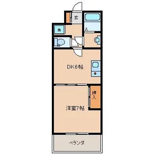 サンライズ日高I【1階】の間取り