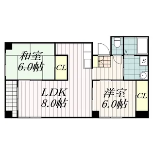 ウインドコート松波【4階】の間取り