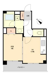 ルクレ初台【3階】の間取り
