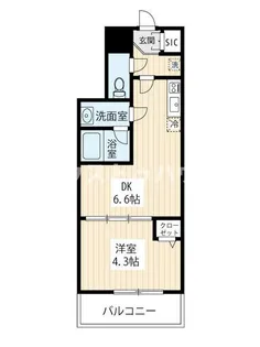 ハーモニーレジデンスNORTHザ・ガーデン【4階】の間取り