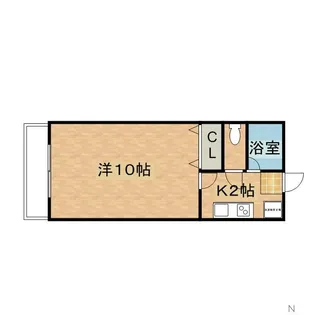 ハイツチェリーヒル【5階】の間取り