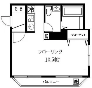 代々木マンション【1階】の間取り
