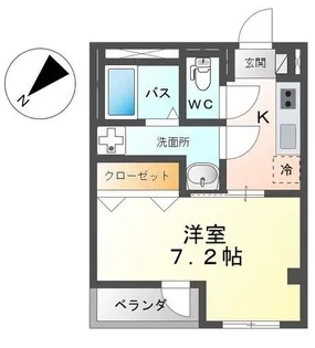 NAミナミ【4階】の間取り