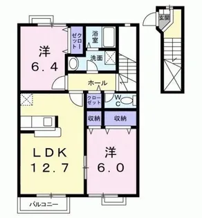 ケント・ハウスA【2階】の間取り