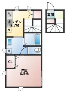 Mカーザ【2階】の間取り