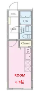 神奈川県横浜市中区仲尾台【アパート】の間取り