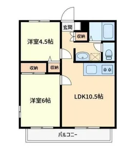 キャニオンハヤシ【1階】の間取り