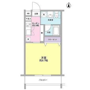 ノーブ新百合【1階】の間取り