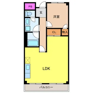 パークサイドレジデンス【3階】の間取り