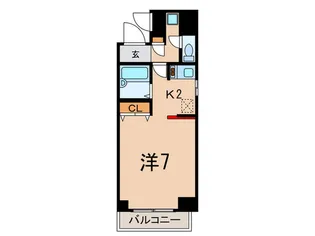 レジディア大井町【7階】の間取り
