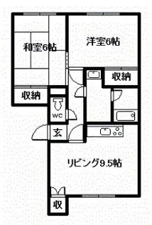 ファミール415【1階】の間取り