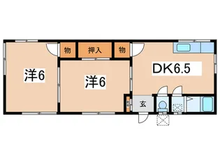 湘南ハイツK【1階】の間取り