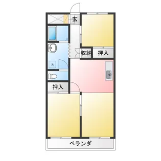 丸善マンション【4階】の間取り