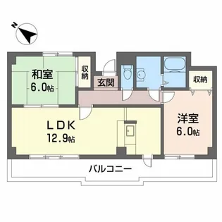 クレールI・K【1階】の間取り