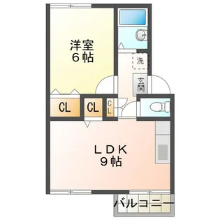 エバーグリーンII【1階】の間取り