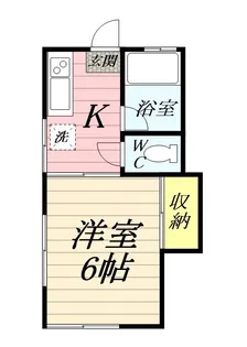 ルミエールB棟【2階】の間取り