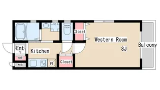 HCフラッツ月見山I【1階】の間取り