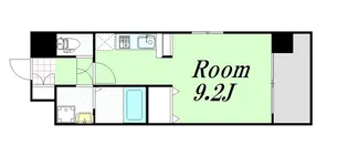 エクセレント上新17【10階】の間取り