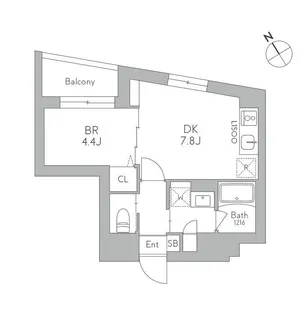 J.リヴェール武蔵小山West【3階】の間取り