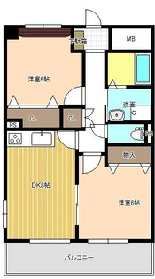 ジャルダン新栄【3階】の間取り