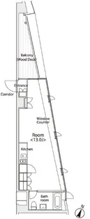 イプセ学芸大学【4階】の間取り