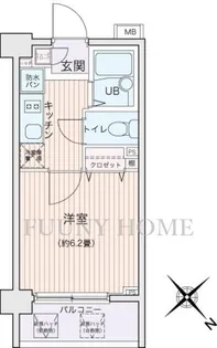 エコロジー都立大学レジデンス【7階】の間取り