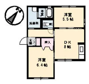 ドリームヒルズ【2階】の間取り