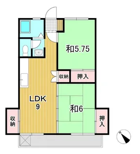 ファインハイツアラヤ【2階】の間取り