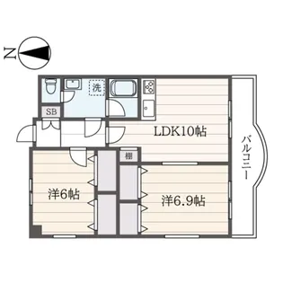 アルカディア東戸塚【6階】の間取り