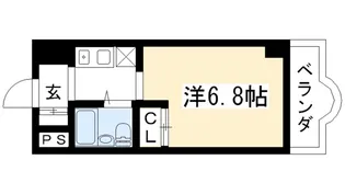 賀茂女子学生会館【2階】の間取り
