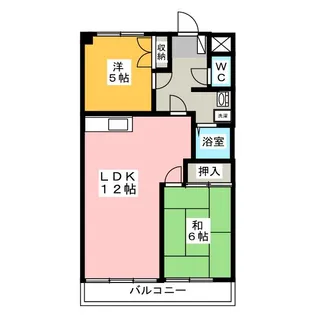 第3桜マンション【3階】の間取り