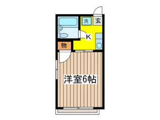 シティハイム並木A棟【2階】の間取り