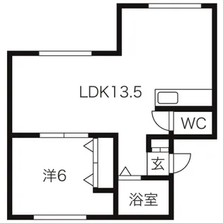 サンワイドハイツA棟【3階】の間取り