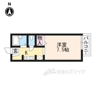 サニーハイツ中川C棟【2階】の間取り