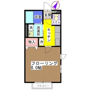 メゾンルミエール【2階】の間取り