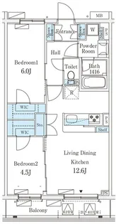 テラス杉並方南町【2階】の間取り