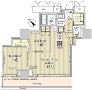 パークアクシス御茶ノ水【2階】の間取り